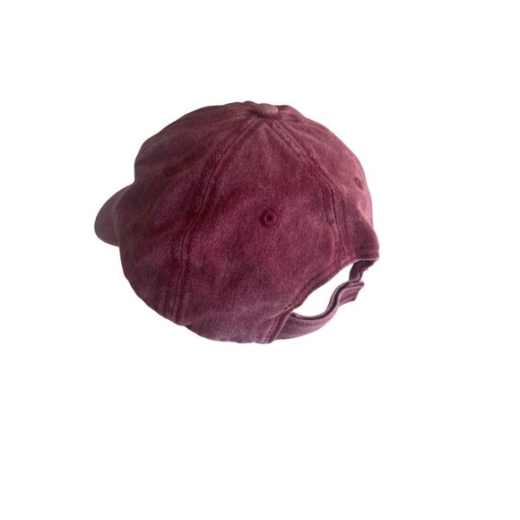 Smoky Mtns Embroidered Bear Claw Cap Red Adjustable Baseball Hat - Picture 3 of 4